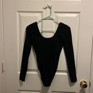 American Apparel black long sleeve bodysuit